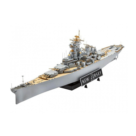 REVELL U.S.S. New Jersey BB-62 Bedienungsanleitung