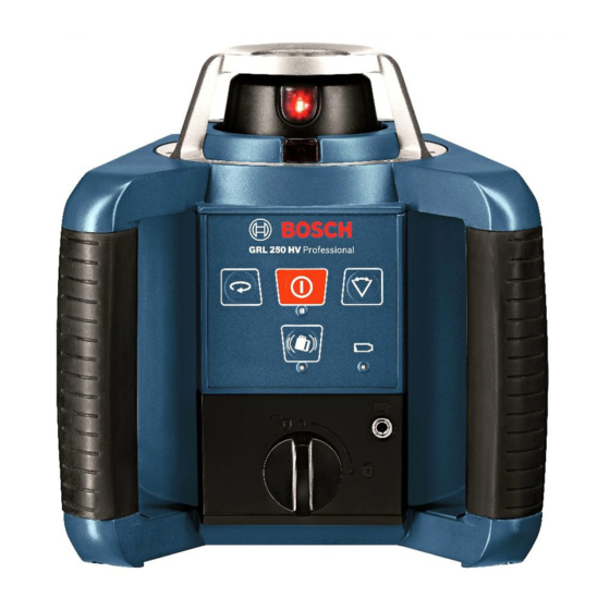 Bosch GRL 250 HV Professional Originalbetriebsanleitung