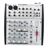 Phonic MU 1002X Bedienungsanleitung