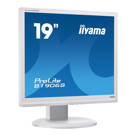 iiyama ProLite B1906S Bedienungsanleitung