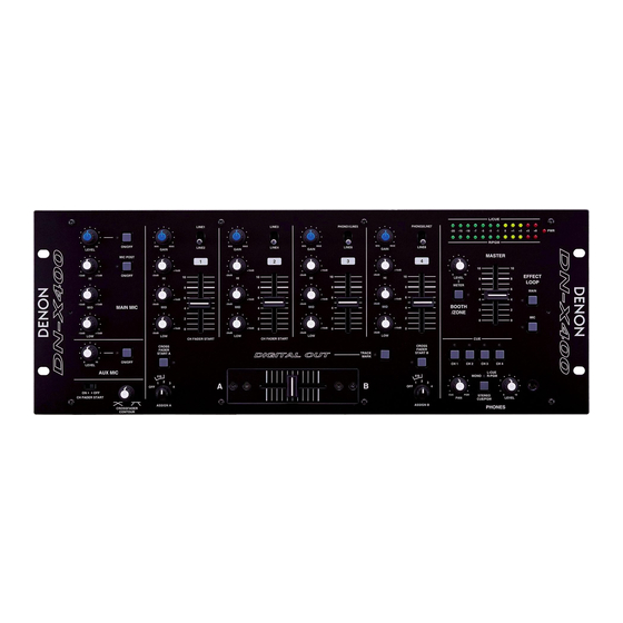 Denon DN-X400 Bedienungsanleitung