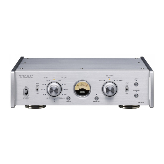Teac PE-505 Bedienungsanleitung