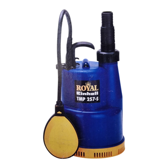 Einhell Royal TMP 257-S Bedienungsanleitung