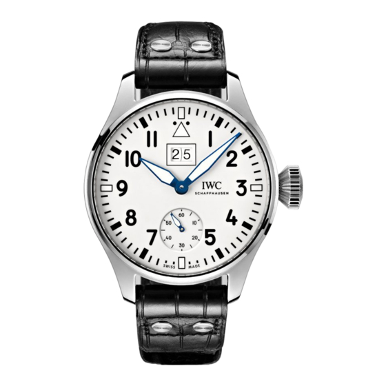 iwc Big Pilot's watch Big Date Bedienungsanleitung