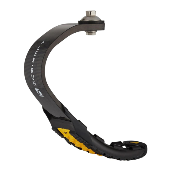 Ossur Flex-Run Junior Gebrauchsanweisung