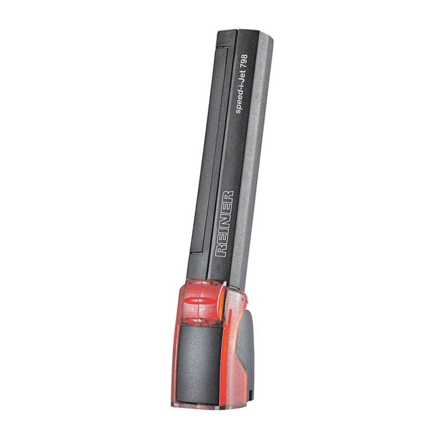 Reiner speed-i-Jet 798 Kurzanleitung