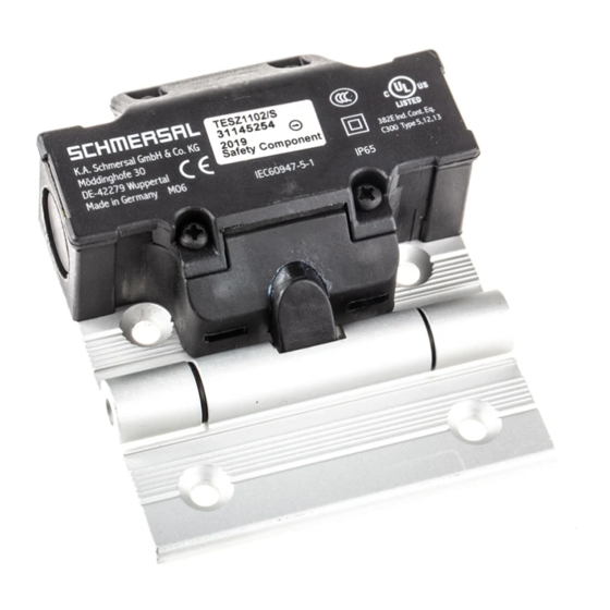 schmersal TVS 400 Betriebsanleitung