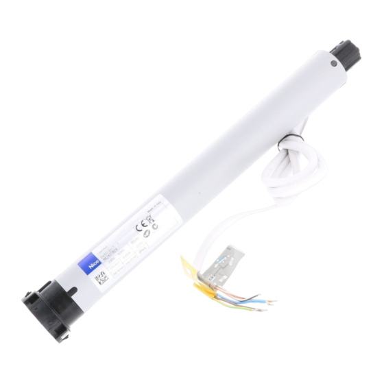 Nice NX FIT MA 1017 SH BD Installierungs-Und Gebrauchsanleitungen Und Hinweise