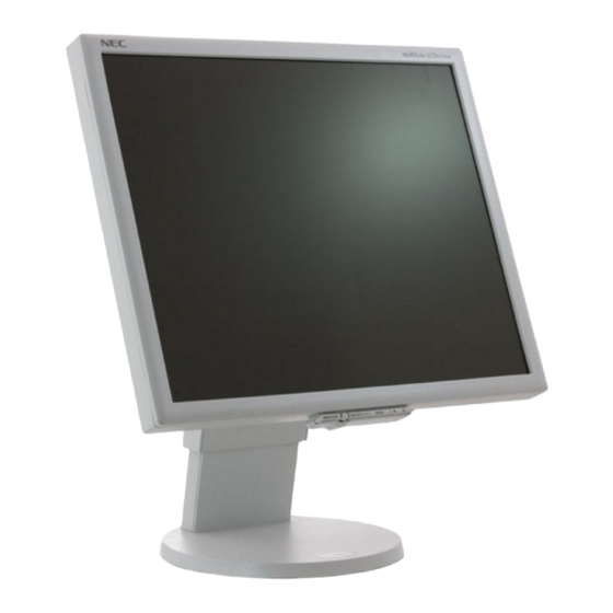 NEC MultiSync LCD1970VX Bedienerhandbuch