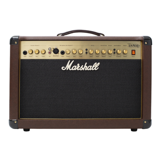 Marshall AS50D Bedienungsanleitung