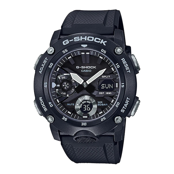 Casio QW-5590 Bedienerführung