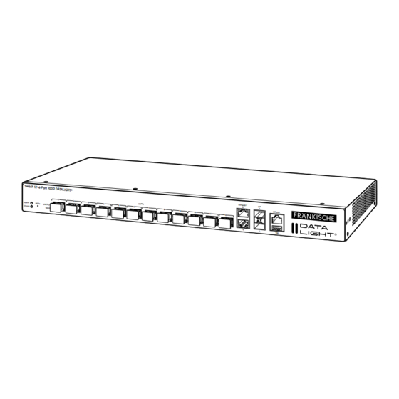 Fränkische DATALIGHT 12+4-Port 1000 Installationsanleitung