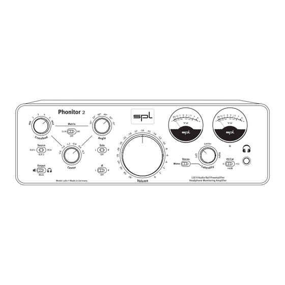 SPL Phonitor 2 Modell 1280 Bedienungsanleitung