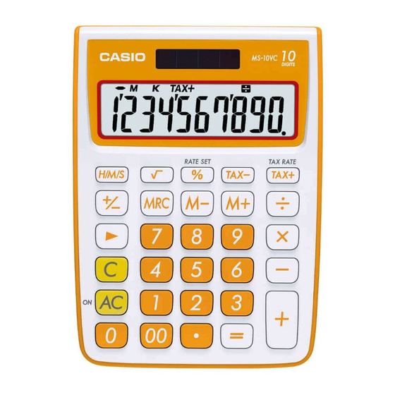 Casio MS-10VC Bedienungsanleitung