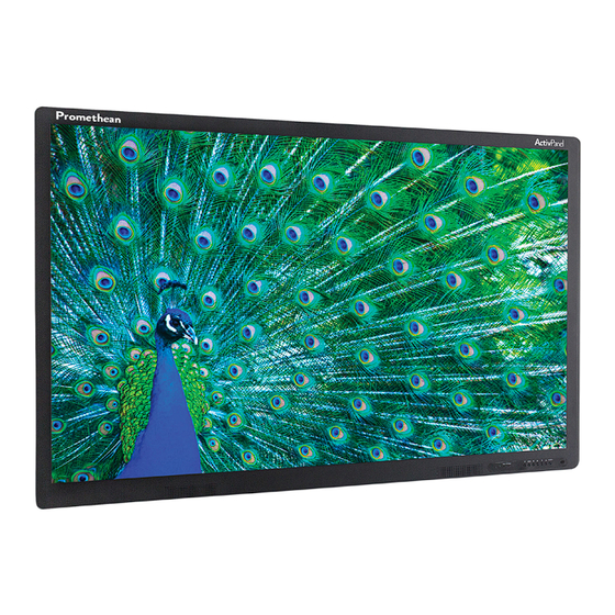 promethean ActivPanel Touch TP-1872-V03 Bedienungsanleitung