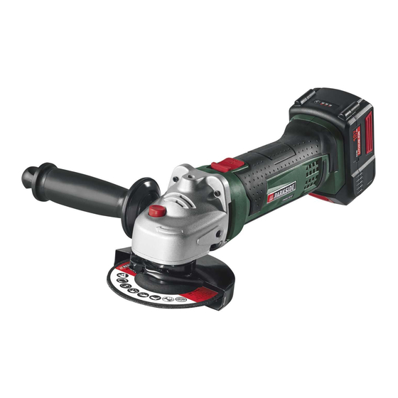 Parkside PWSA 18 A1 Betriebsanleitung