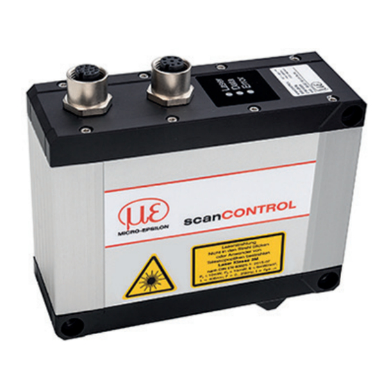 MICRO-EPSILON scanCONTROL 3010/BL Montageanleitung