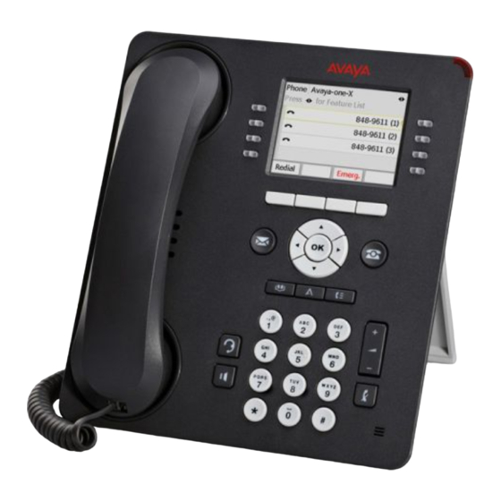 Avaya one-X Desktop 96xx Bedienungsanleitung