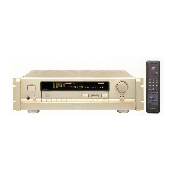 Marantz CDR1 Bedienungsanleitung