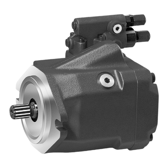 Bosch REXROTH A10VO Betriebsanleitung