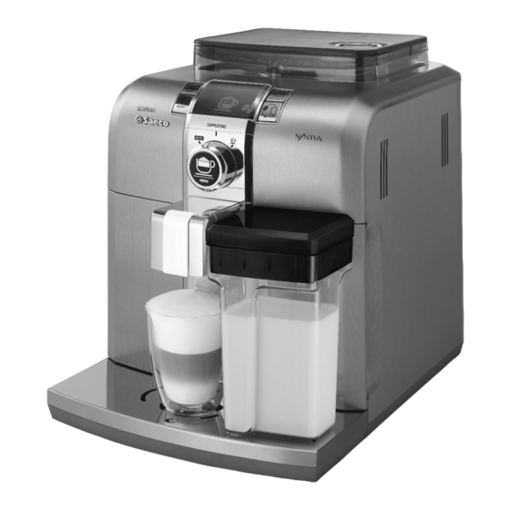 Saeco SYNTIA Type HD8838 Bedienungsanleitung