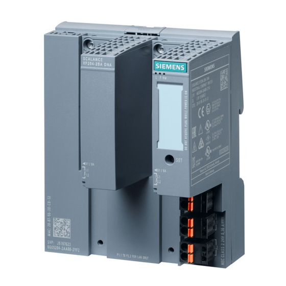 Siemens SIMATIC NET SCALANCE X-200 Betriebsanleitung