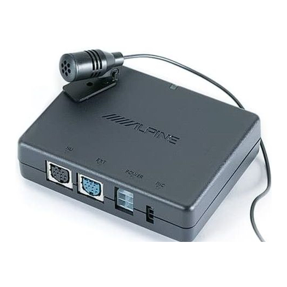 Alpine KCE-300BT Bedienungsanleitung