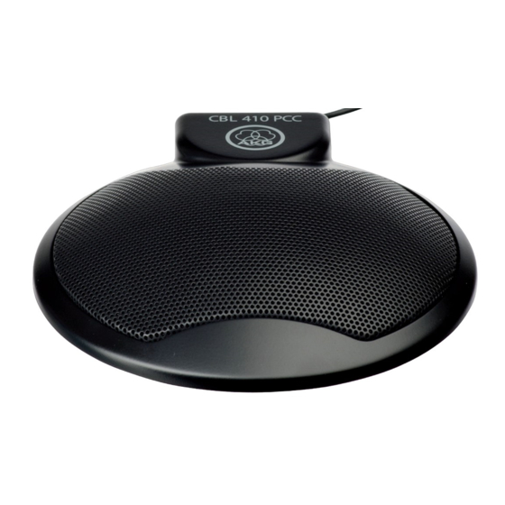 AKG CBL 410 PCC Bedienungsanleitung