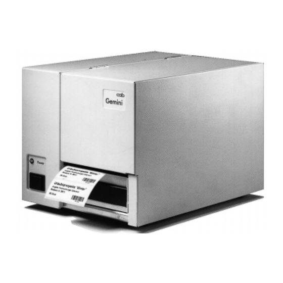 CAB Gemini Bedienungsanleitung