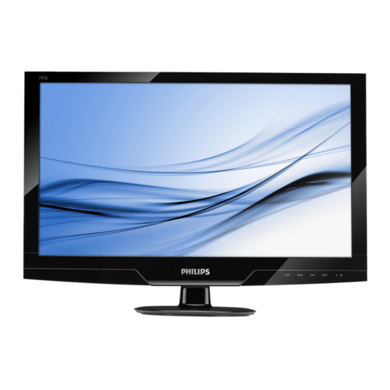 Philips 191E2 Bedienungsanleitung
