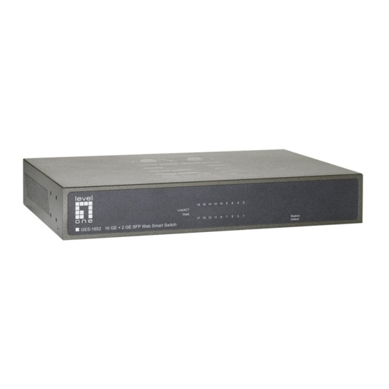 LevelOne GES-1652 Schnellinstallationsanleitung