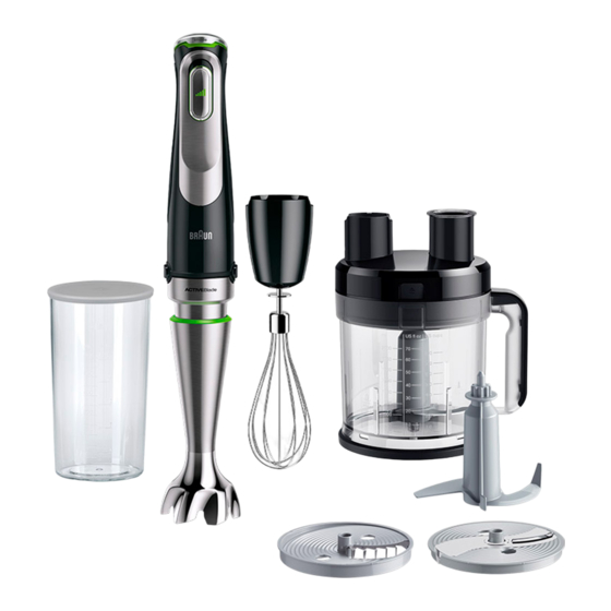 Braun MultiQuick 9 MQ 9187XLI Bedienungsanleitung