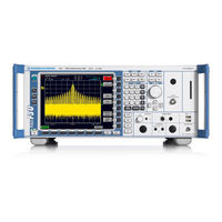 Rohde & Schwarz R&S FSU8 Handbuch