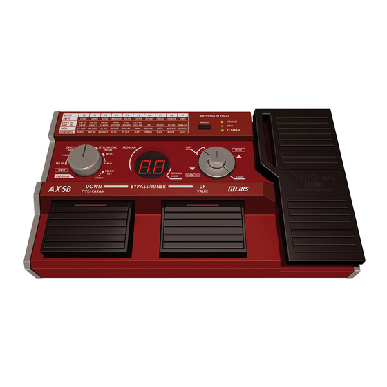 Korg ToneWorks ax5b Bedlenungsanleitung