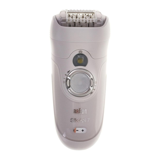 Braun Silk-épil 7 Bedienungsanleitung