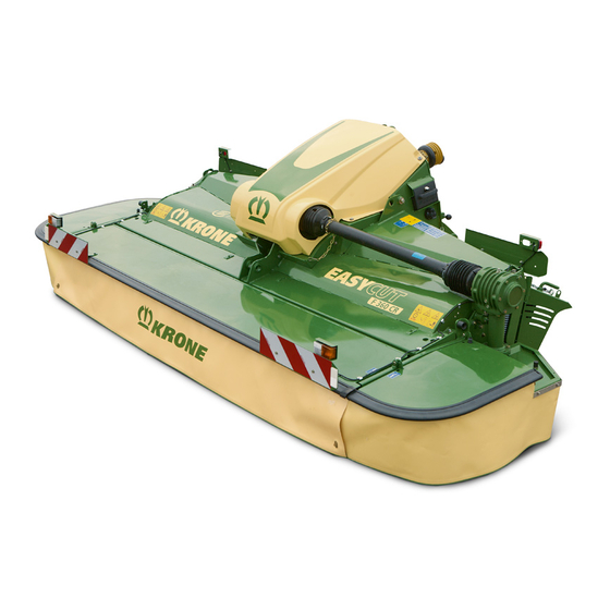 Krone EasyCut F 320 CV Ergänzung Zur Betriebsanleitung