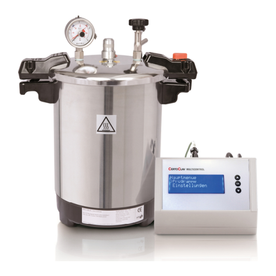 CertoClav MultiControl 12 Bedienungsanleitung