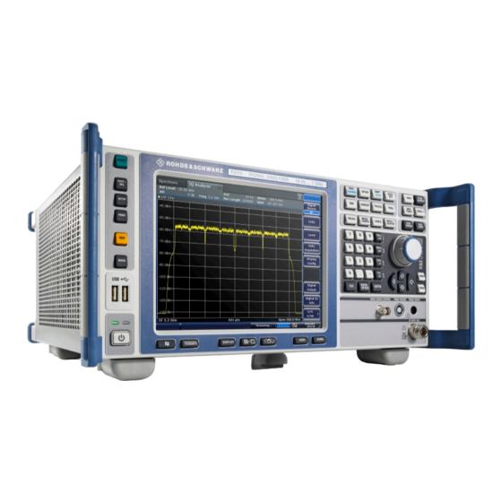 Rohde & Schwarz FSVA4 Handbuch