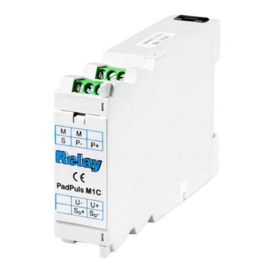 Relay PadPuls M1C Bedienungsanleitung