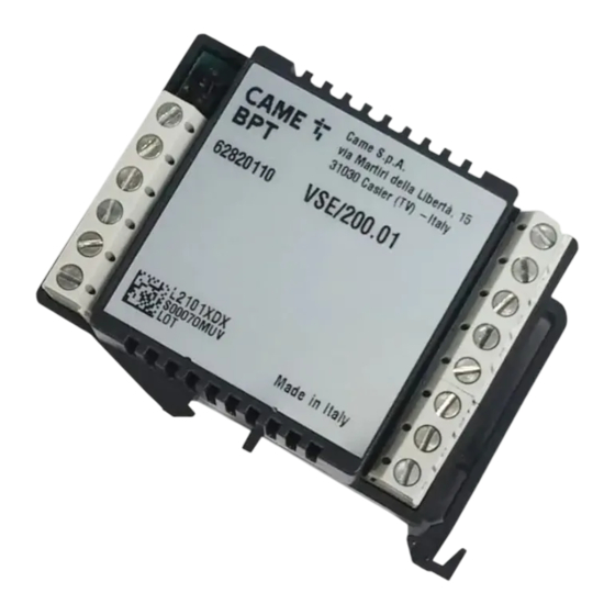 Bpt VSE/200.01 Installationsanleitung