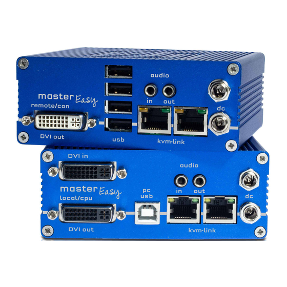KVM tec masterEASY Bedienungsanleitung