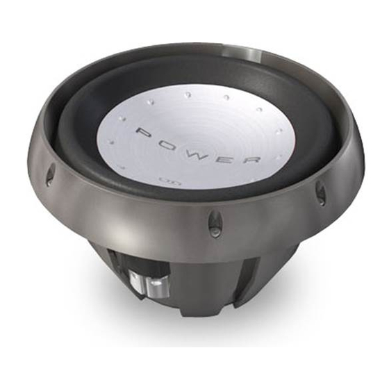 Rockford Fosgate Power T110D2 Einbau Und Betrieb