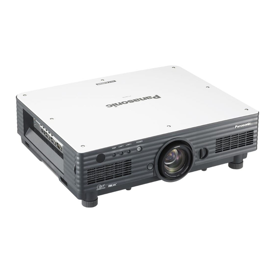 Panasonic PT-D5700E Bedienungsanleitung