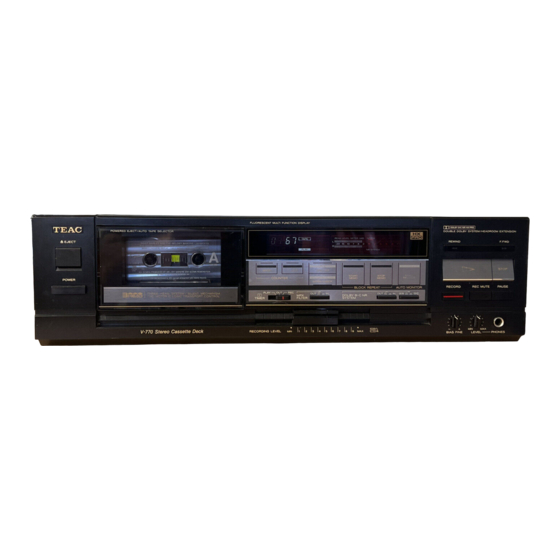 Teac V-770 Bedienungsanleitung