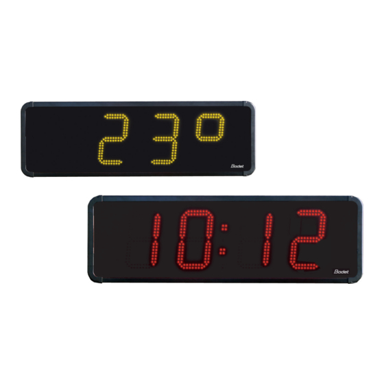 Bodet HMT LED-Uhr Installations- Und Bedienungsanleitung