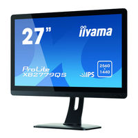 Iiyama ProLite XB2779QS Bedienungsanleitung
