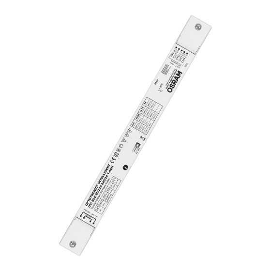 OSRAM OPTOTRONIC OTi BLE 80/220-240/24 1-4CH Bedienungsanleitung
