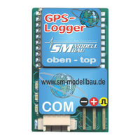 SM Modellbau GPS-Logger 2700 Bedienungsanleitung
