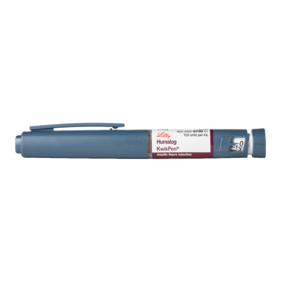Lilly Humalog U-100 KwikPen Bedienungsanleitung