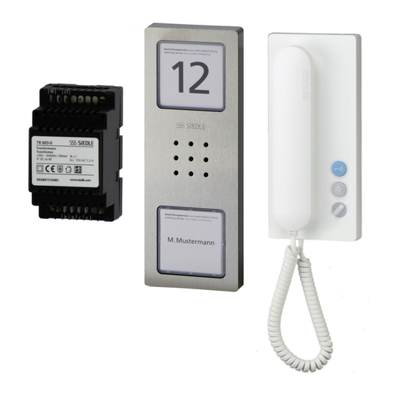 SSS Siedle Compact SET CA 812-1 E/W Produktinformation